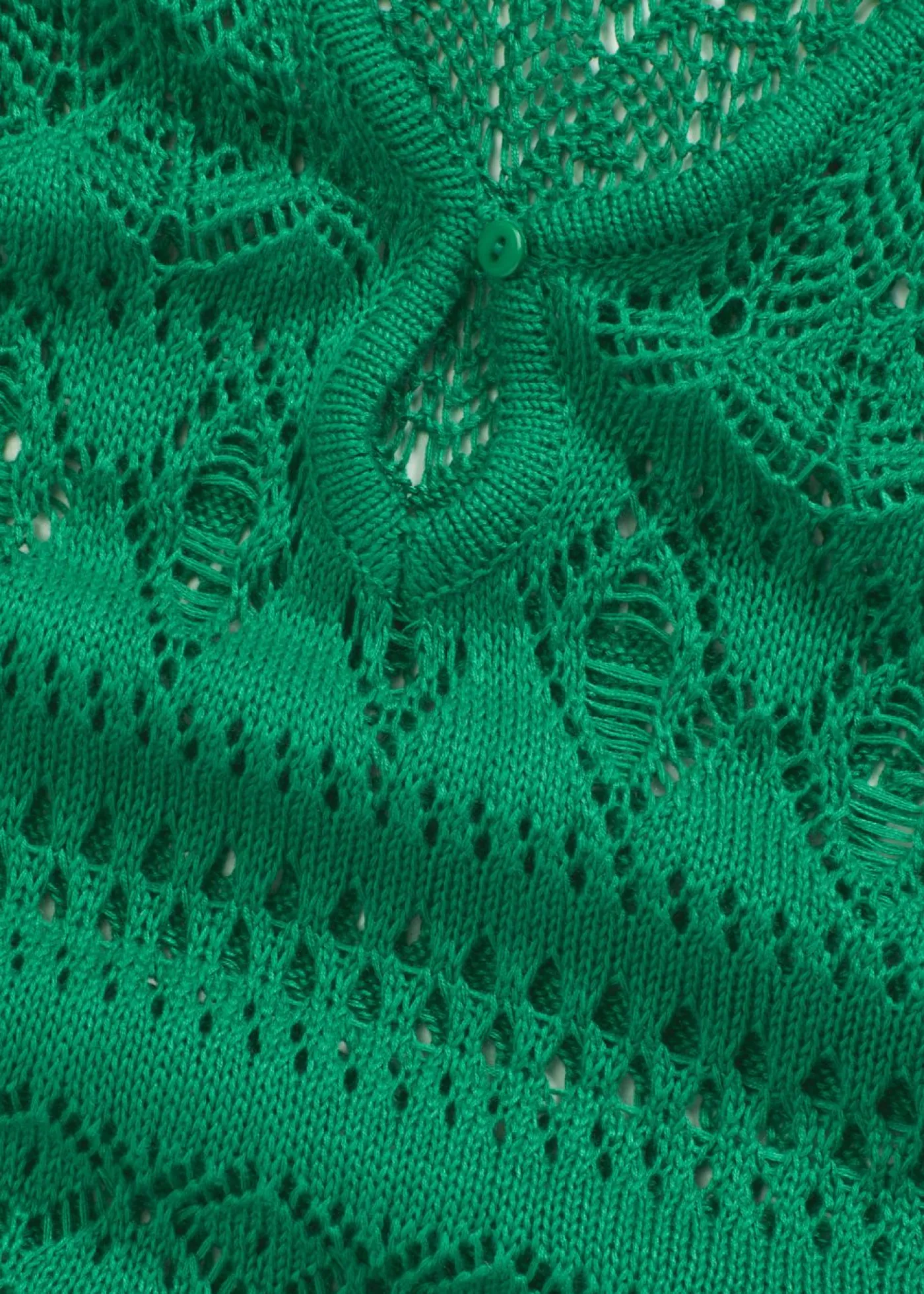 bonprix bonprix Vestidos>Vestido largo con aspecto de ganchillo verde gema