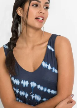 Mujer bonprix BODYFLIRT Vestido largo con efecto batik