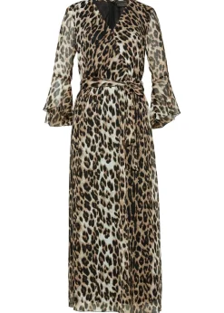 Mujer bonprix bonprix Vestido largo con estampado de leopardo