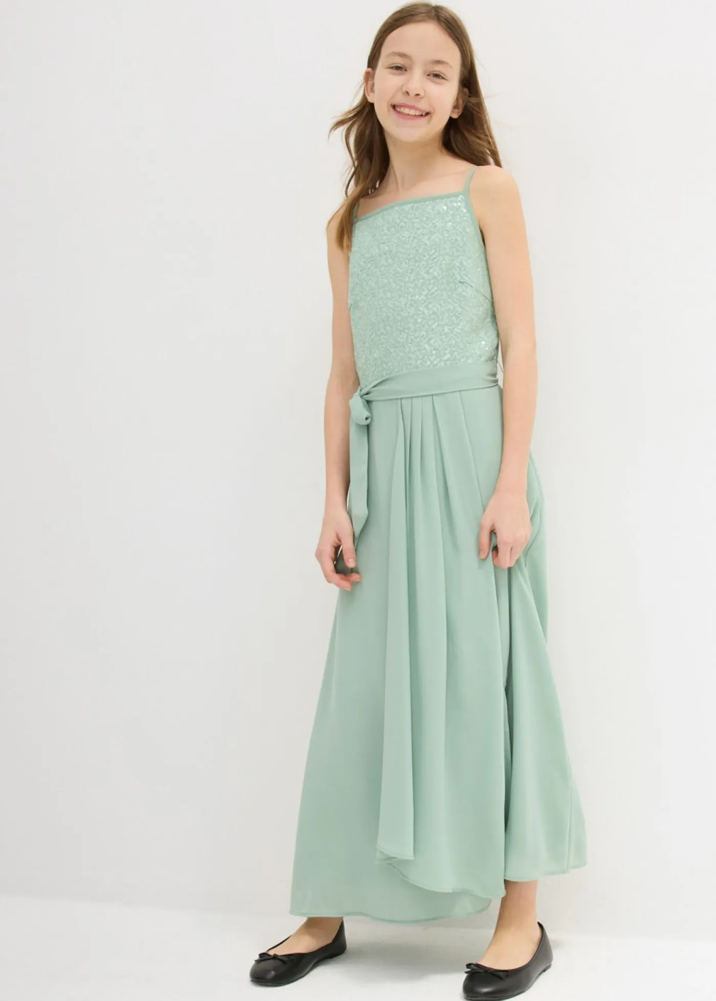 Niños bonprix bonprix Vestido largo con lentejuelas