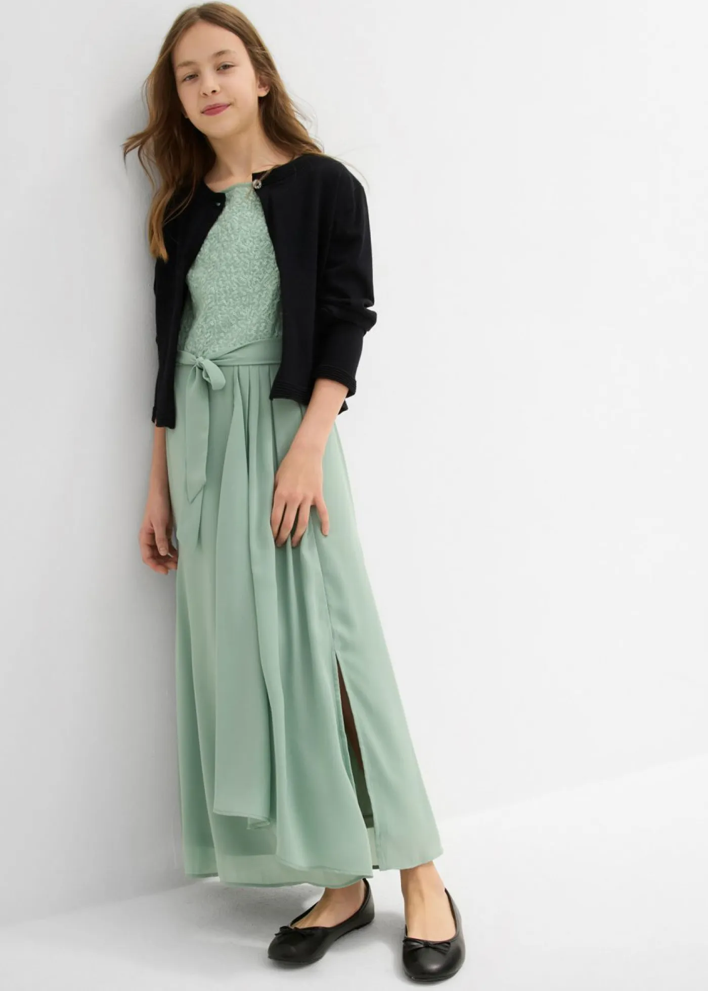 Niños bonprix bonprix Vestido largo con lentejuelas