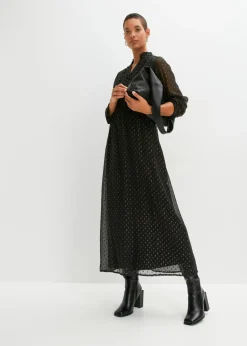 Mujer bonprix bonprix Vestido largo con piedras brillantes