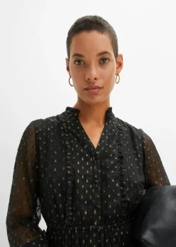 Mujer bonprix bonprix Vestido largo con piedras brillantes