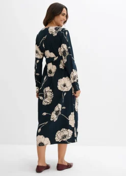 Mujer bonprix bonprix Vestido largo cruzado para durante y después del embarazo