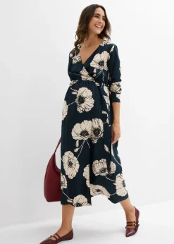 Mujer bonprix bonprix Vestido largo cruzado para durante y después del embarazo