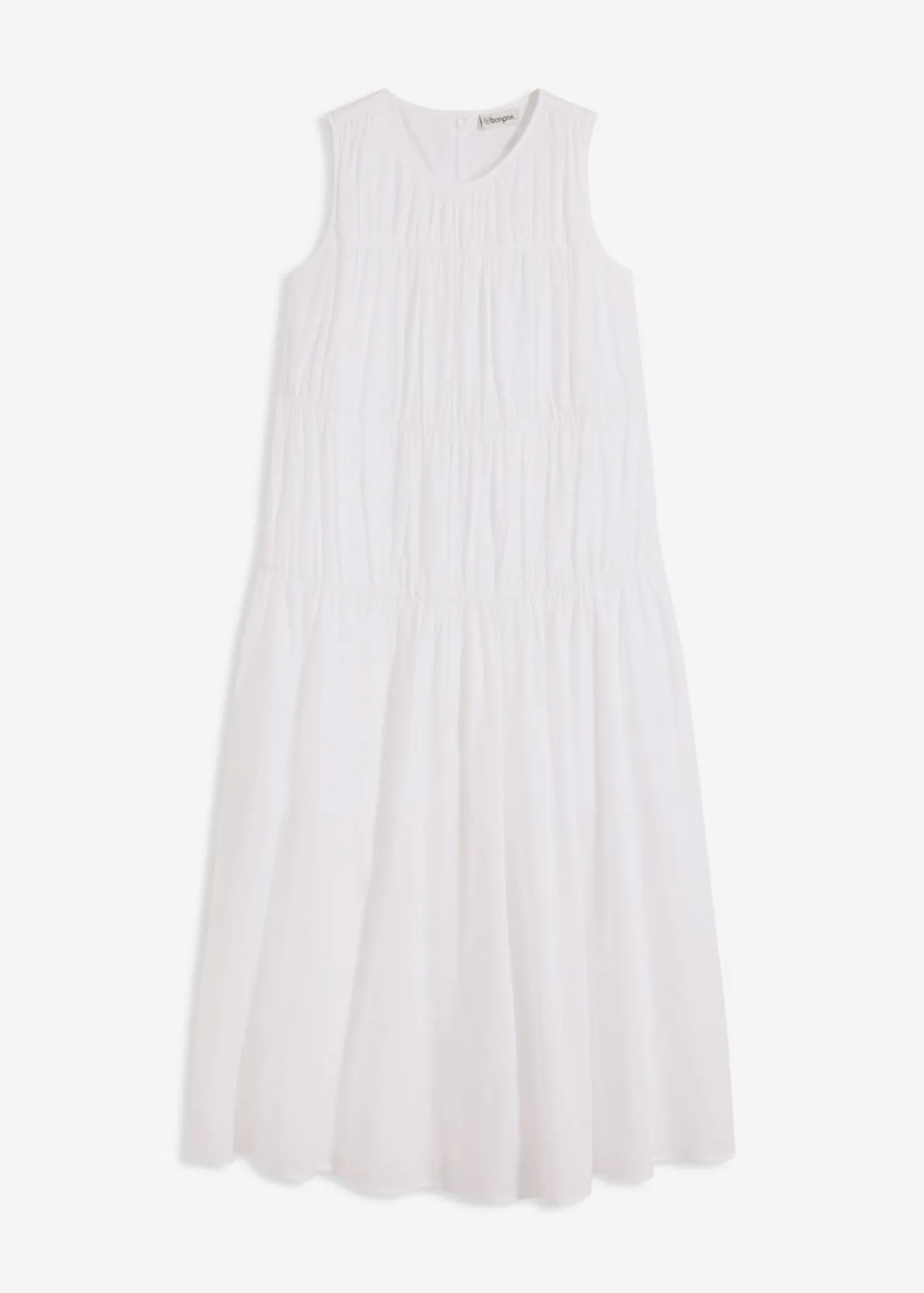Mujer bonprix bonprix Vestido largo de algodón con fruncidos