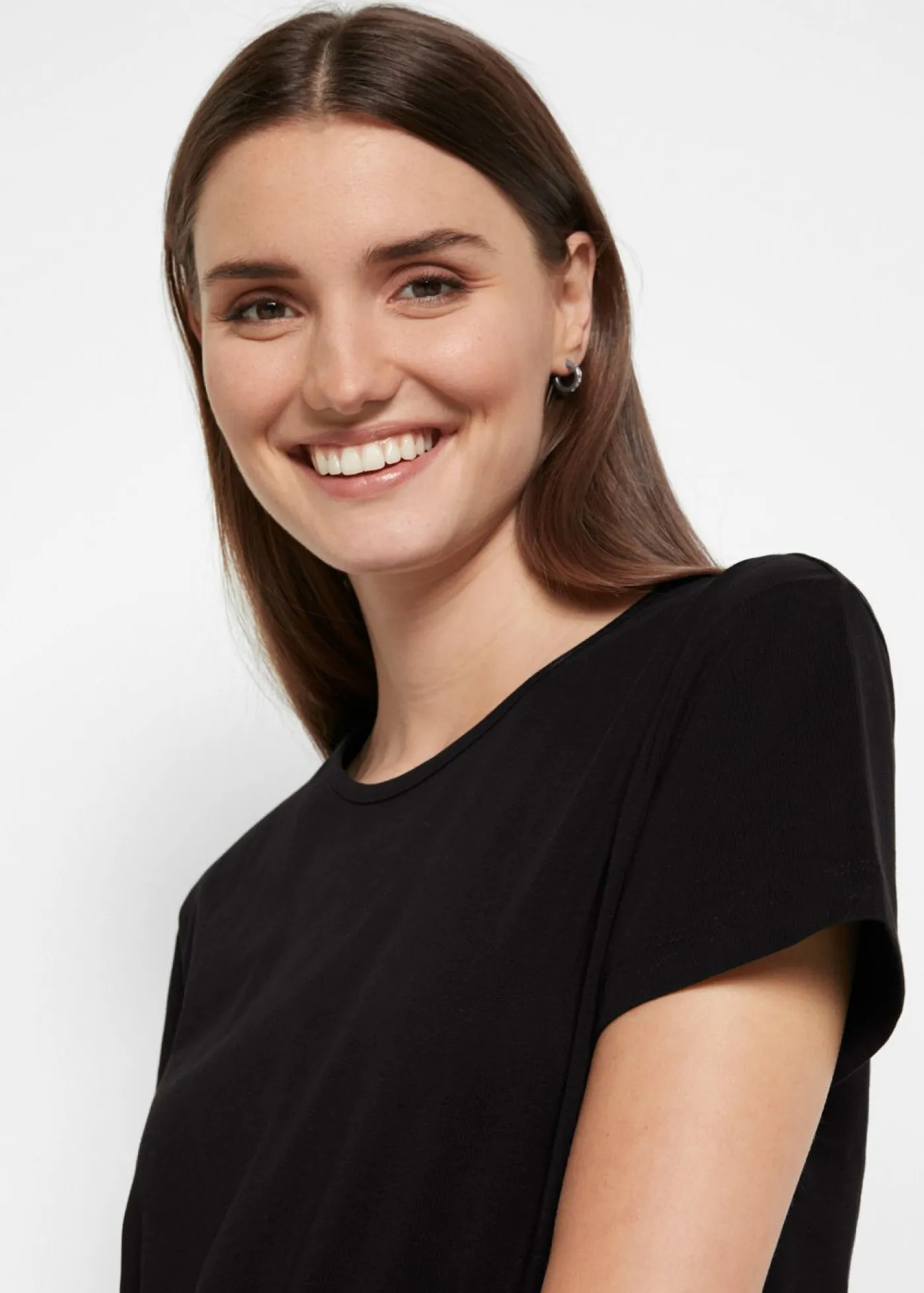 bonprix bonprix Básicos|Vestidos>Vestido largo de algodón puro Negro