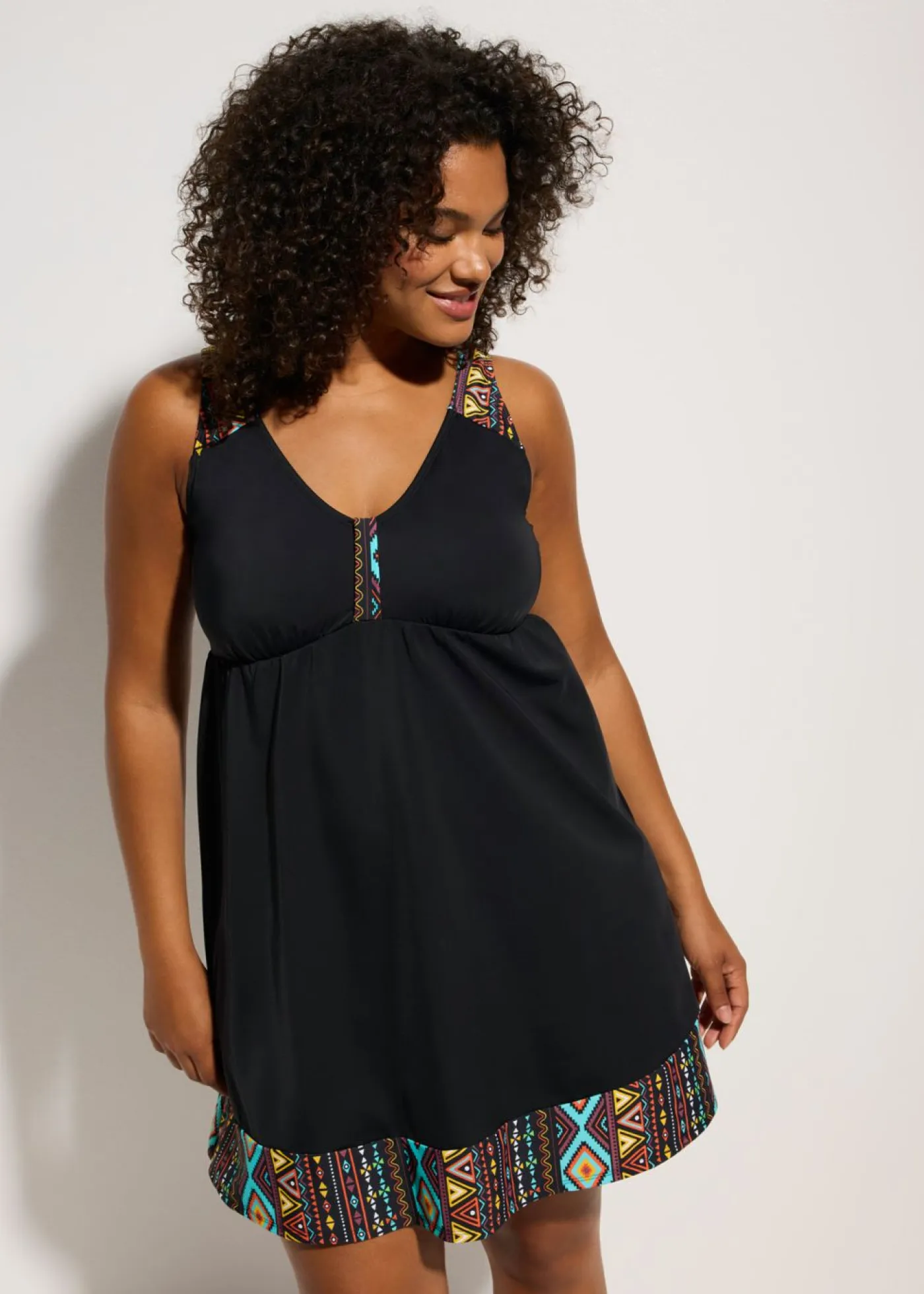 bonprix bonprix Trajes De Baño>Vestido largo de baño de poliamida reciclada Negro