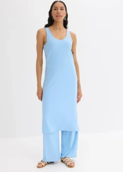 Mujer bonprix bonprix Vestido largo de canalé suave