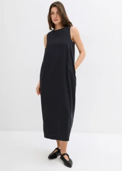Mujer bonprix bonprix Vestido largo de mezcla de viscosa con bolsillos