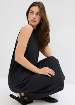 Mujer bonprix bonprix Vestido largo de mezcla de viscosa con bolsillos