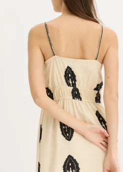 Mujer bonprix bonprix Vestido largo de mezcla de lino ligero