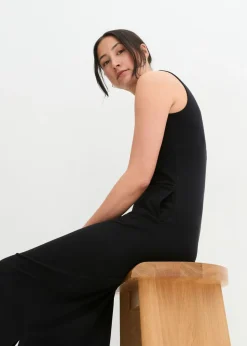 Mujer bonprix bonprix Vestido largo de mezcla de algodón y viscosa