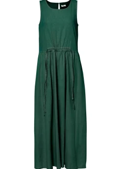 Mujer bonprix bonprix Vestido largo de mezcla ligera de lino y viscosa