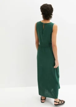 Mujer bonprix bonprix Vestido largo de mezcla ligera de lino y viscosa