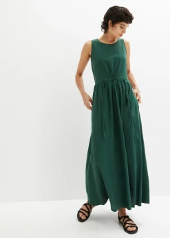Mujer bonprix bonprix Vestido largo de mezcla ligera de lino y viscosa