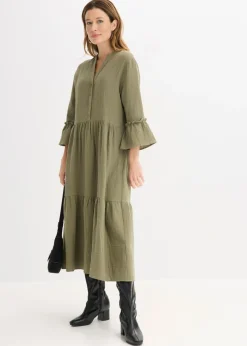 Mujer bonprix bonprix Vestido largo de muselina suave