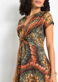 Mujer bonprix bonprix Vestido largo de punto estampado