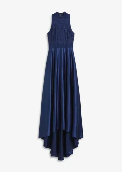 Mujer bonprix bonprix Vestido largo de satén brillante con encaje