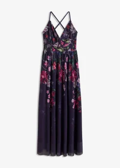 Mujer bonprix bonprix Vestido largo de tul delicado con tirantes