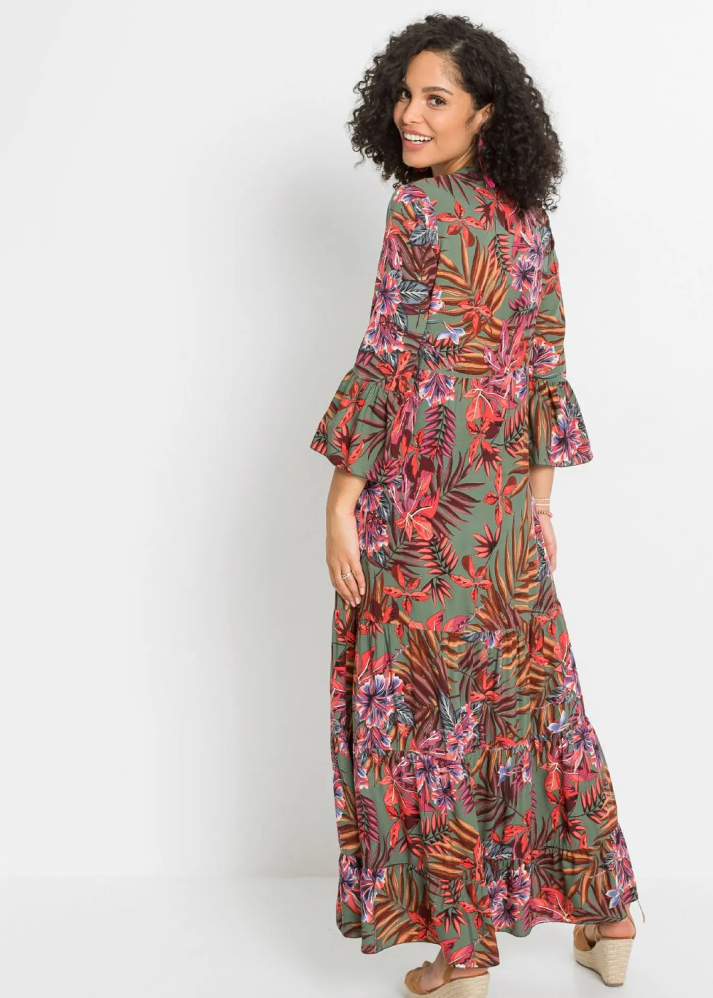 Mujer bonprix bonprix Vestido largo de viscosa fluida