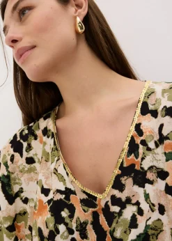 Mujer bonprix bonprix Vestido largo de viscosa fluida con lentejuelas