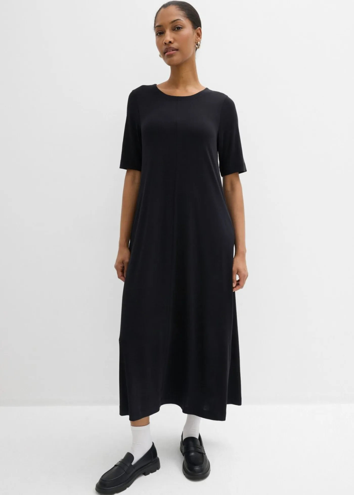 Mujer bonprix bonprix Vestido largo en mezcla de modal