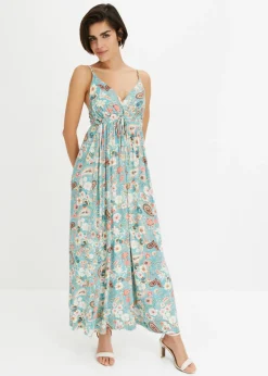 bonprix bonprix Vestidos>Vestido largo estampado menta con flores