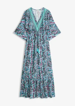 Mujer bonprix bonprix Vestido largo estampado de viscosa fluida