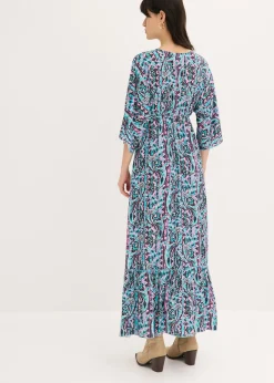 Mujer bonprix bonprix Vestido largo estampado de viscosa fluida