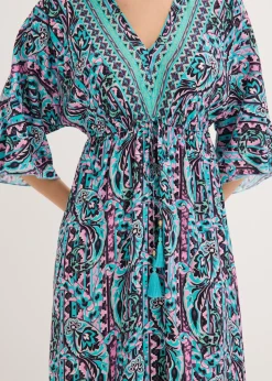 Mujer bonprix bonprix Vestido largo estampado de viscosa fluida