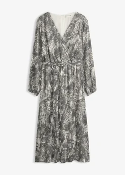 bonprix bonprix Vestidos>Vestido maxi Negro + blanco perla