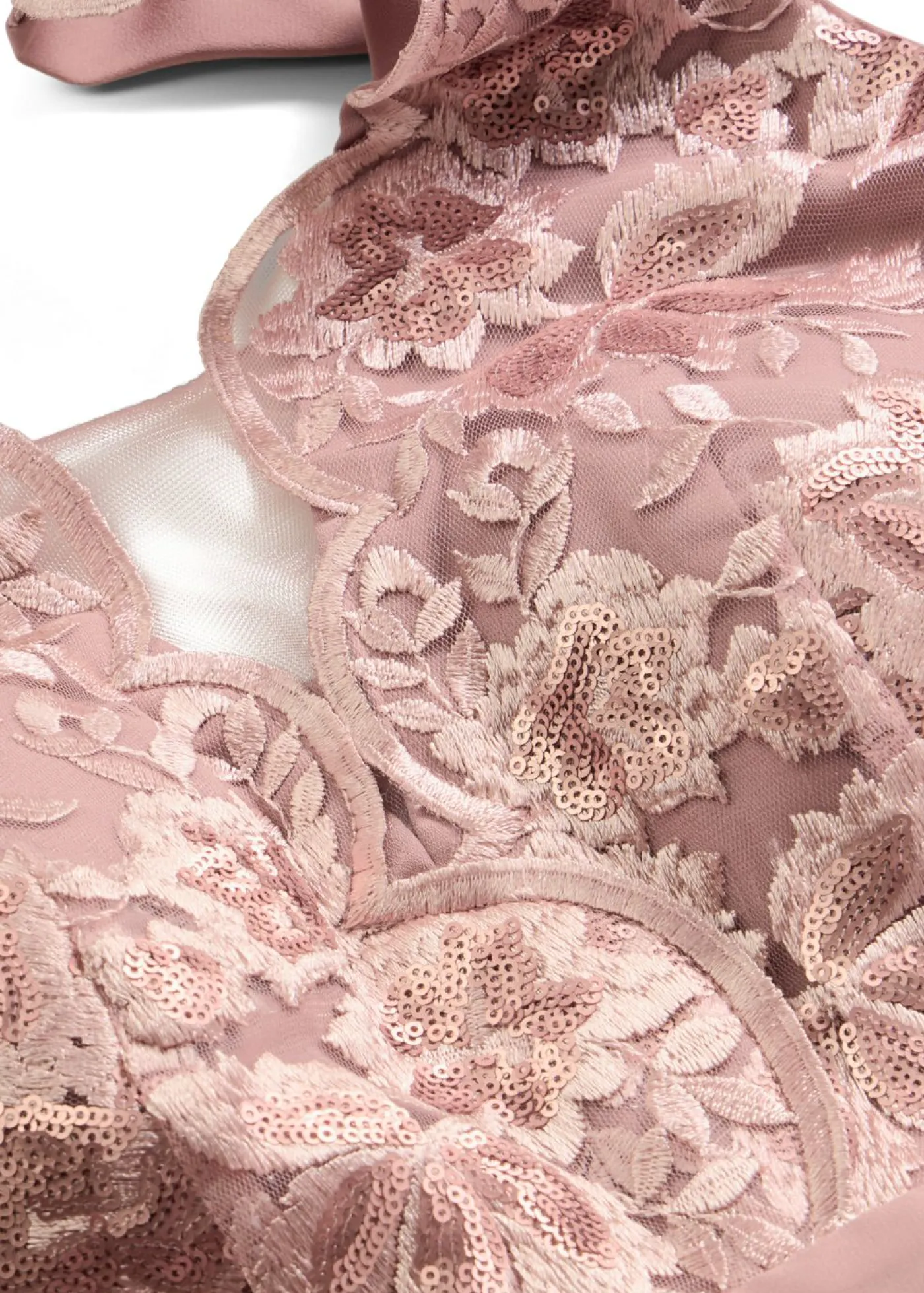 bonprix bonprix Vestidos|Ropa Elegante>Vestido maxi con bordado de lentejuelas palisandro