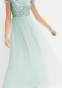 Mujer bonprix bonprix Vestido maxi con bordado de lentejuelas