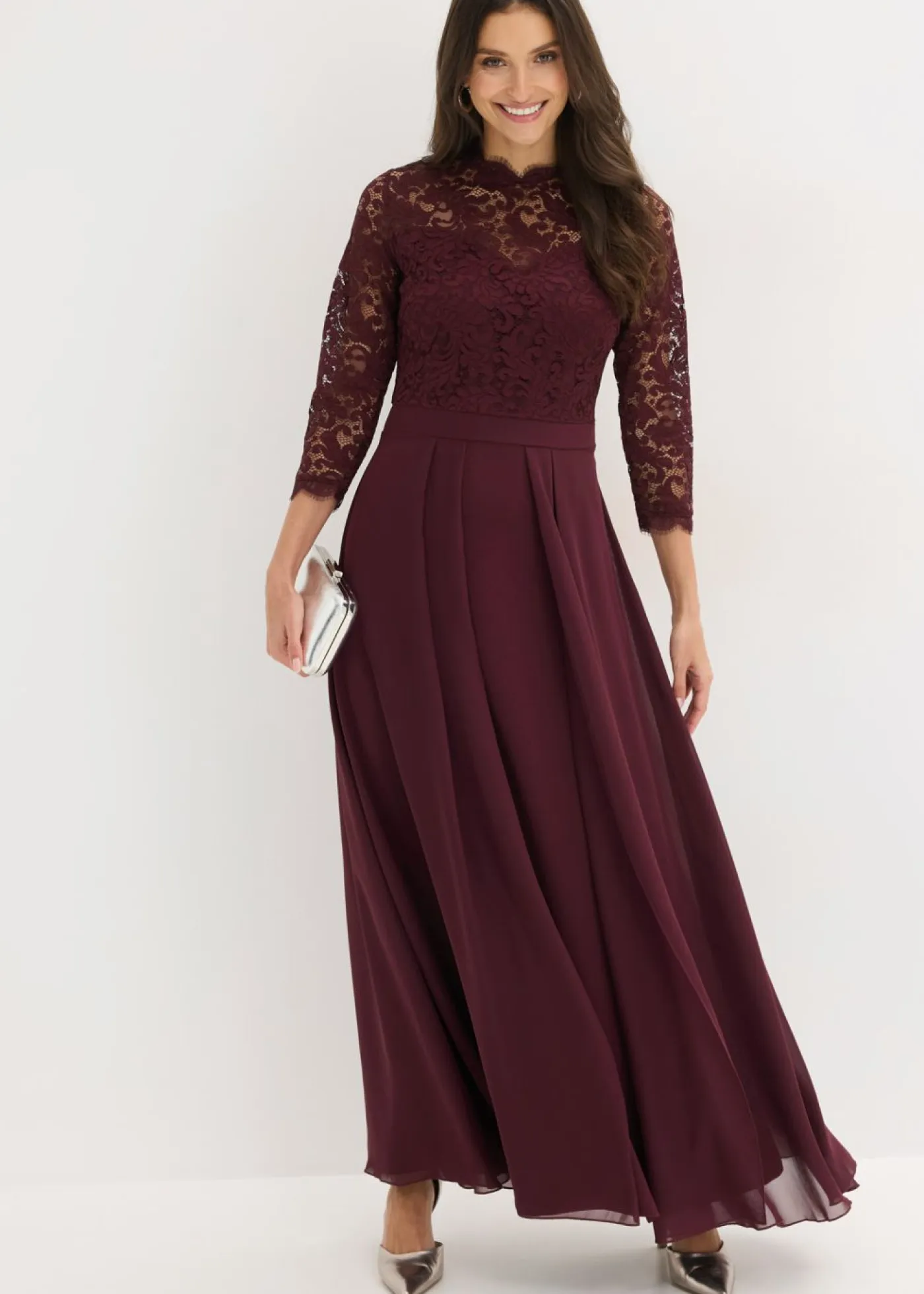 Mujer bonprix bonprix Vestido maxi con encaje