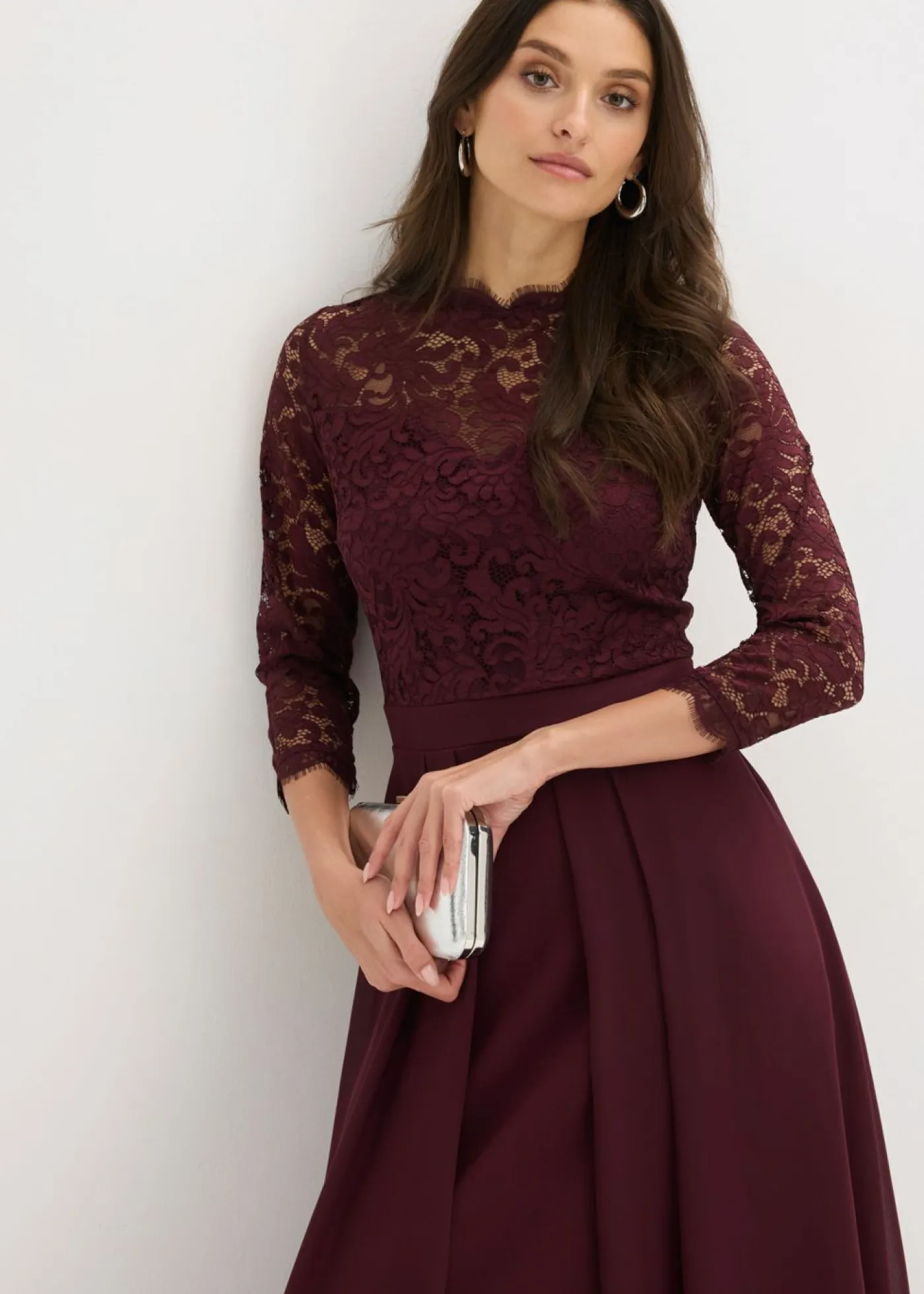 Mujer bonprix bonprix Vestido maxi con encaje