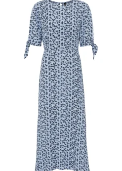 bonprix bonprix Vestidos>Vestido midi azul perla floral