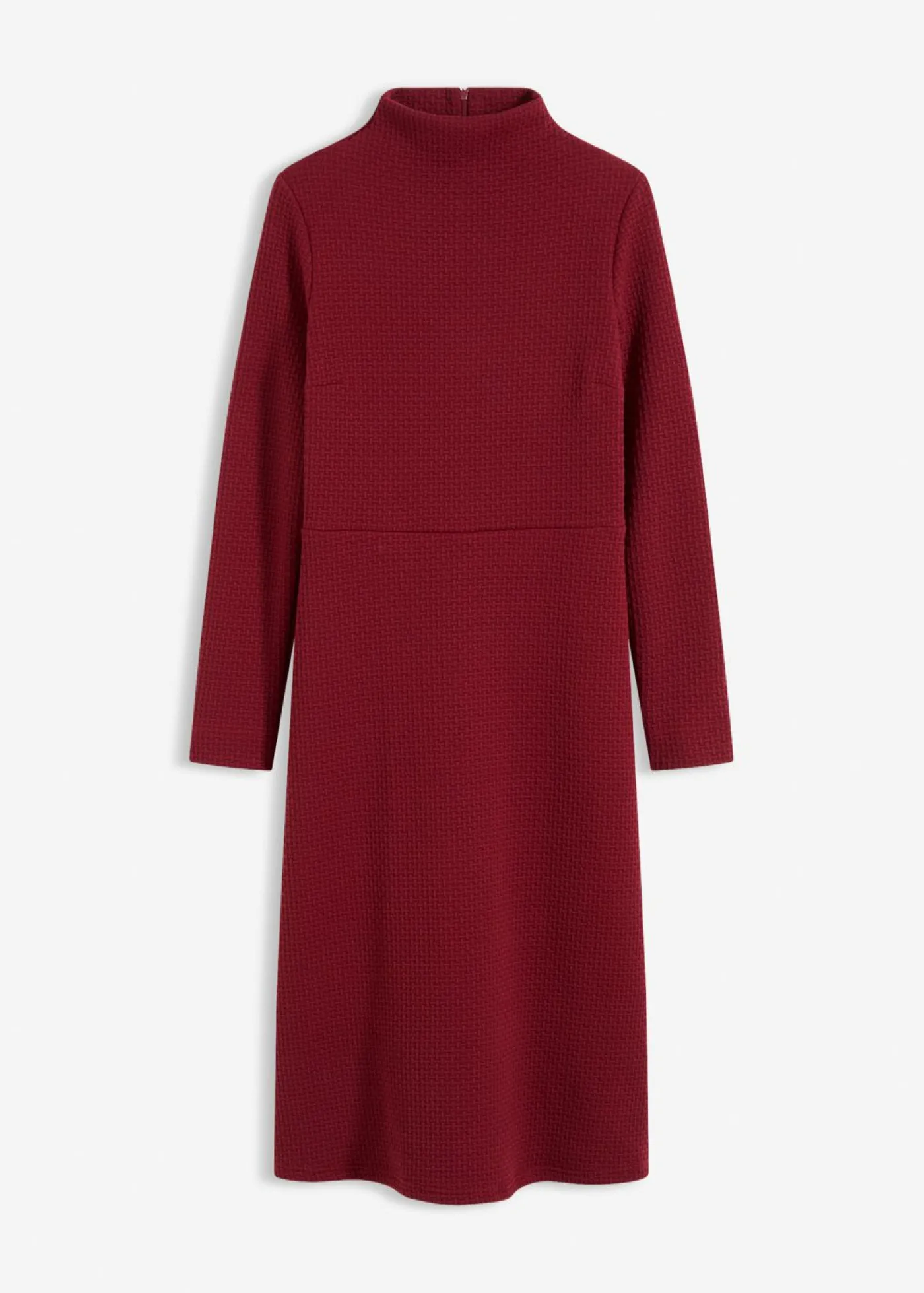 bonprix bonprix Vestidos>Vestido midi acampanado Rojo rubí