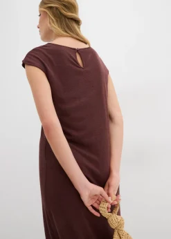 Mujer bonprix bonprix Vestido midi con aspecto de punto