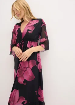 Mujer bonprix bonprix Vestido midi con escote pronunciado