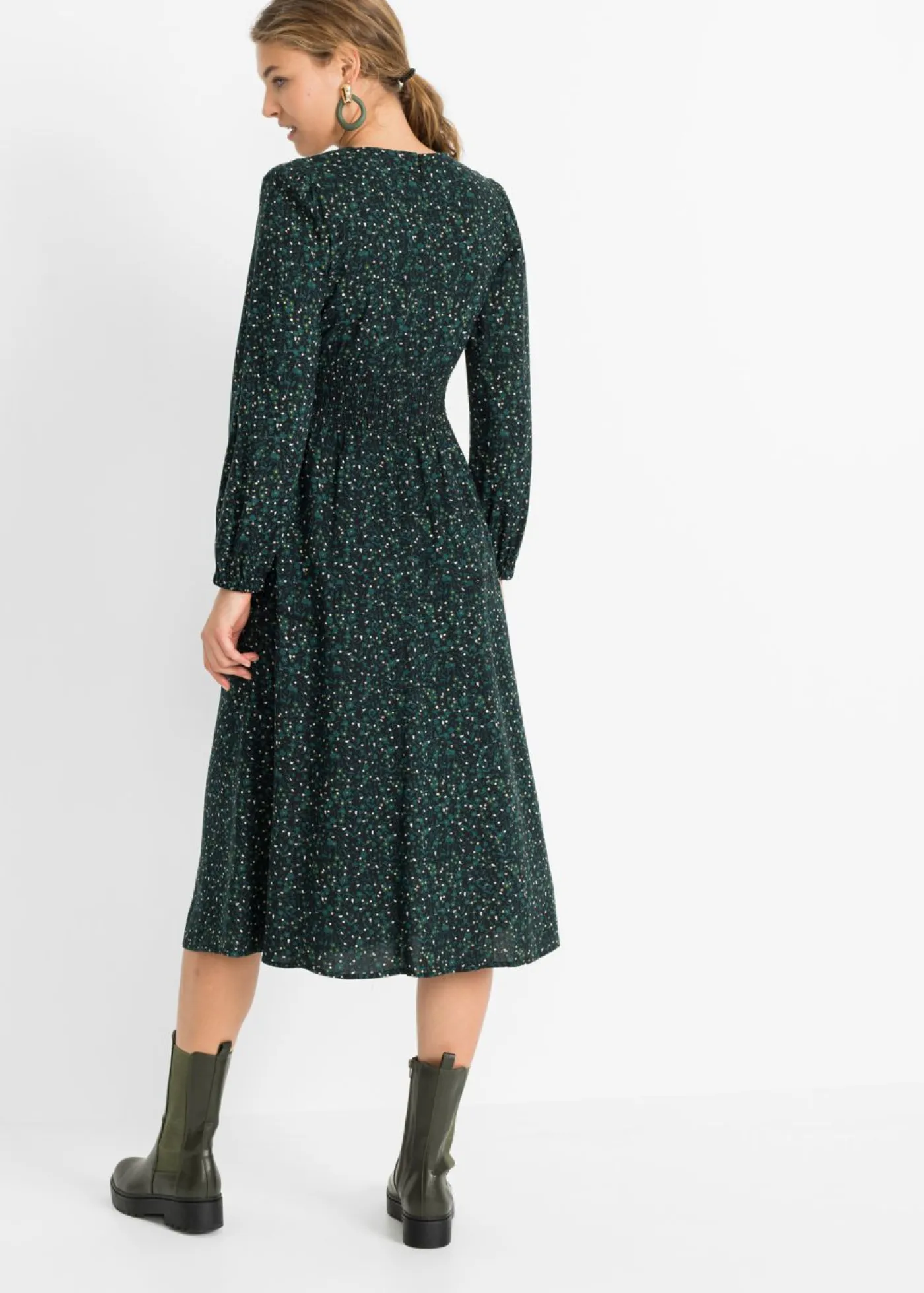 Mujer bonprix bonprix Vestido midi con estampado de flores