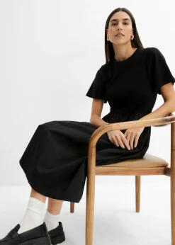 Mujer bonprix bonprix Vestido midi de algodón puro