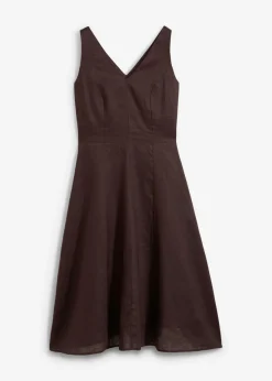 Mujer bonprix bonprix Vestido midi de lino puro