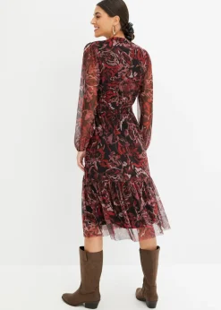 Mujer bonprix bonprix Vestido midi de malla