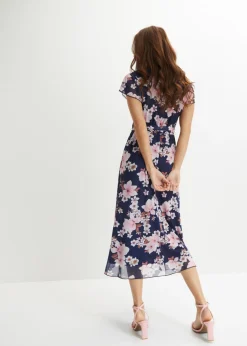 Mujer bonprix bonprix Vestido midi de malla estampado