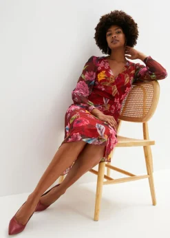 Mujer bonprix bonprix Vestido midi de malla ligera