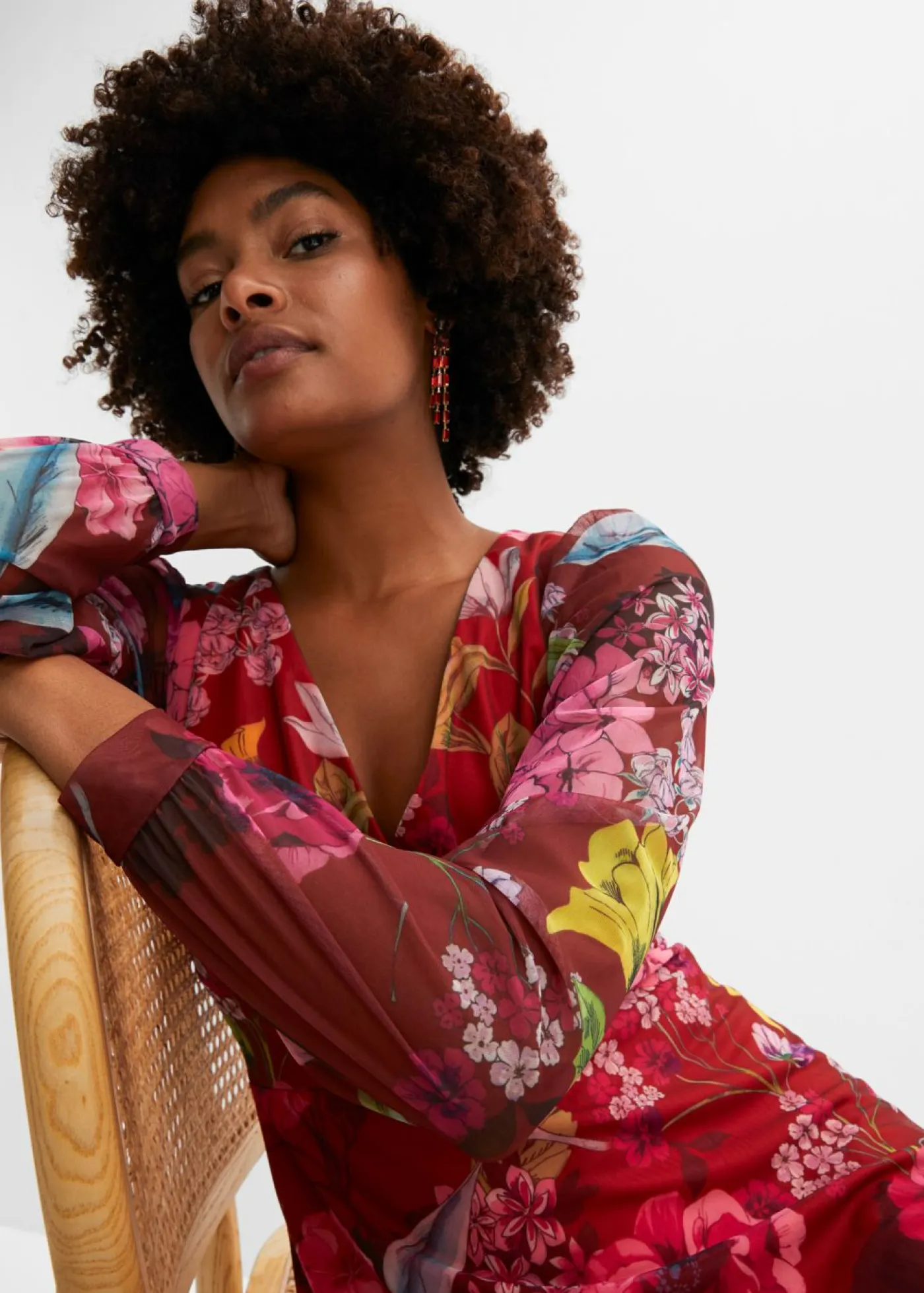 Mujer bonprix bonprix Vestido midi de malla ligera