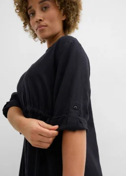 Mujer bonprix bonprix Vestido midi de mezcla de lino