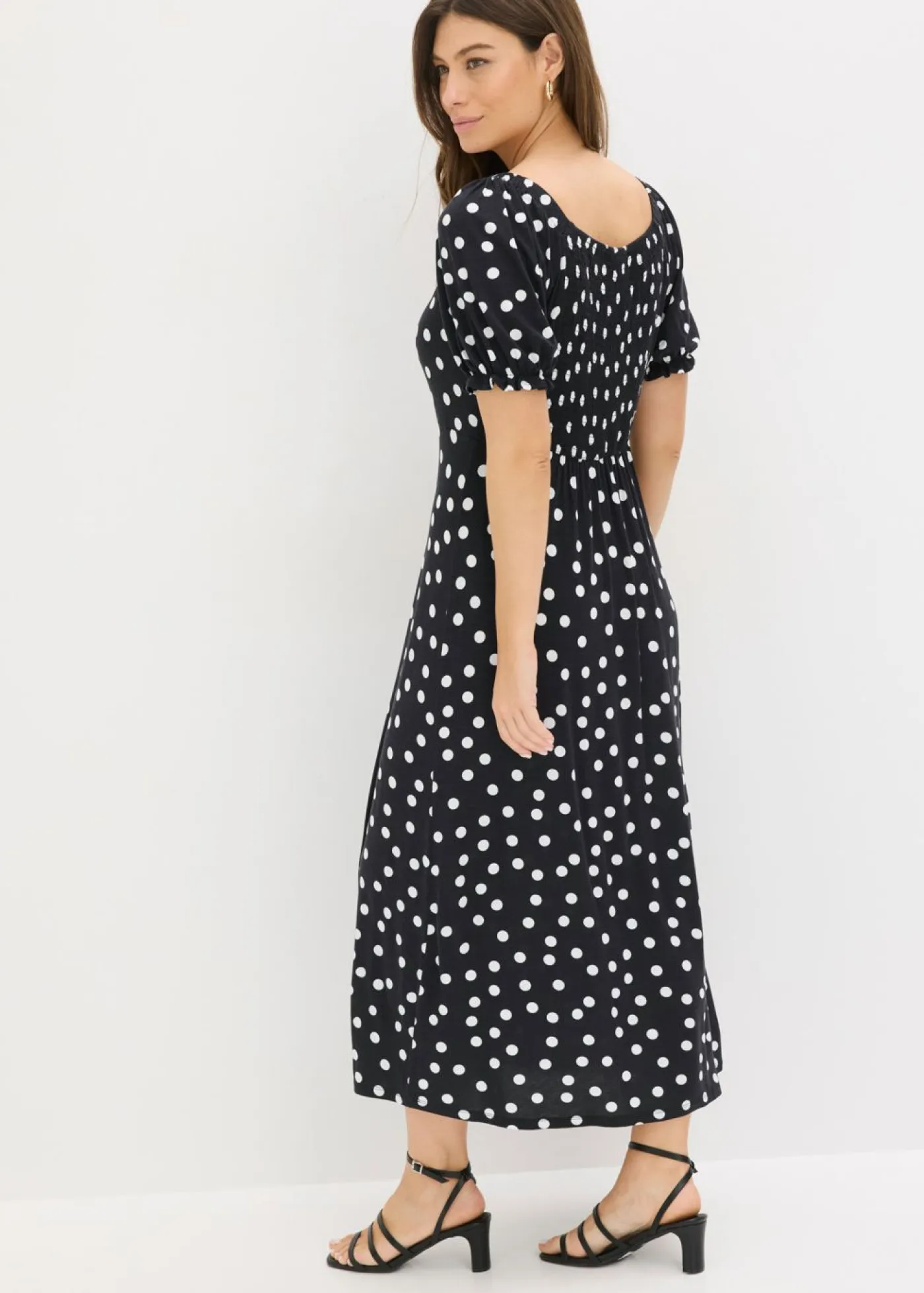 Mujer bonprix bonprix Vestido midi de mezcla de viscosa