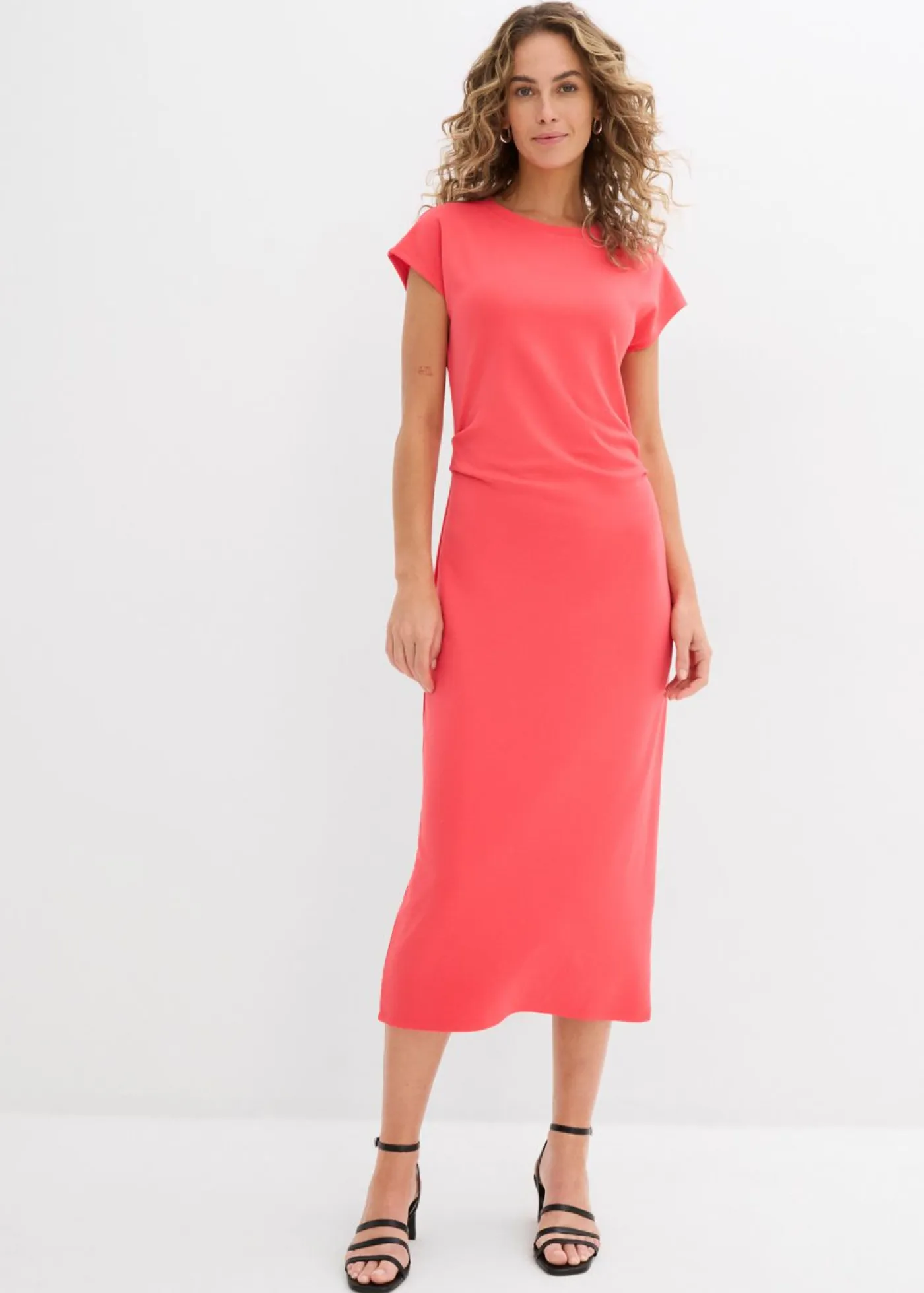 Mujer bonprix bonprix Vestido midi de mezcla de viscosa suave